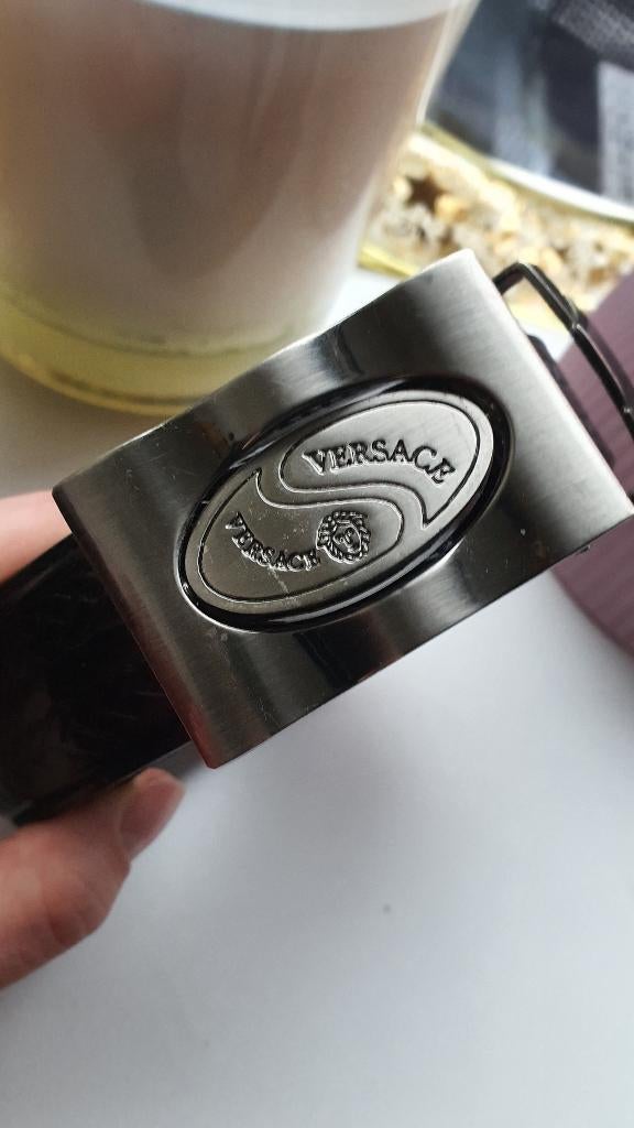 Vintage Versace stijl riem – Medusa buckle | 90s look, Kleding | Heren, Riemen en Ceinturen, Ophalen of Verzenden, Gedragen, Zwart