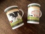 Koe .. Varken  Haan beker // Engeland // per stuk, Huis en Inrichting, Keuken | Servies, Ophalen of Verzenden, Zo goed als nieuw