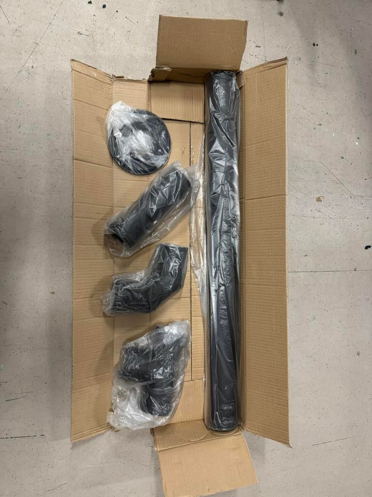 Kachelpijpen set voor pellet kachel, Ophalen, Zo goed als nieuw