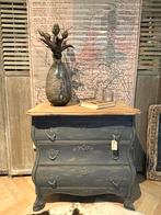 Buikkast grijs landelijk, Ophalen, Gebruikt, Eikenhout, 50 tot 100 cm