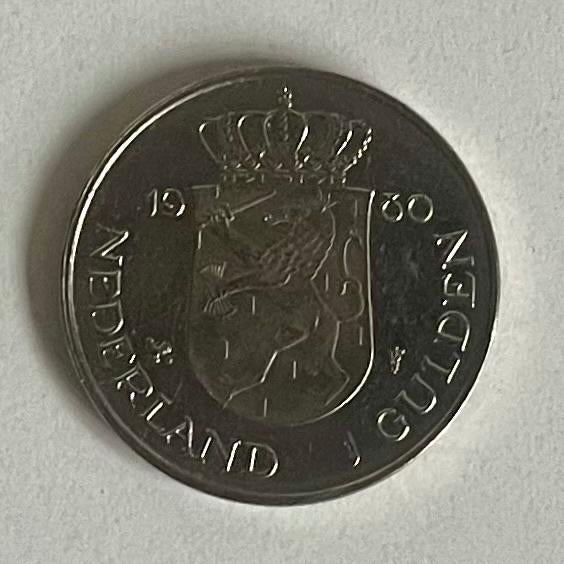 Herdenkingsmunten Kroning 1980 (rijksdaalder en gulden), Ophalen of Verzenden, Koningin Beatrix, 2½ gulden, Losse munt