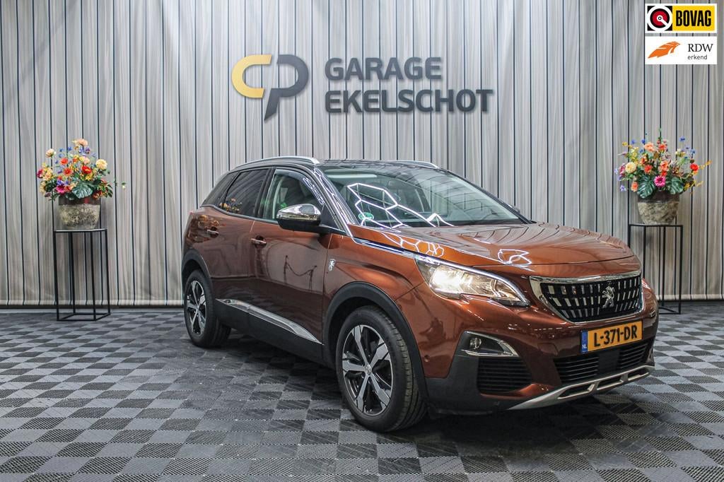 Peugeot 3008 1.2 PureTech Active|Carplay|Stoelver|Camera V+A, Auto's, Peugeot, Gebruikt, 1199 cc, Bruin, Leder en Stof