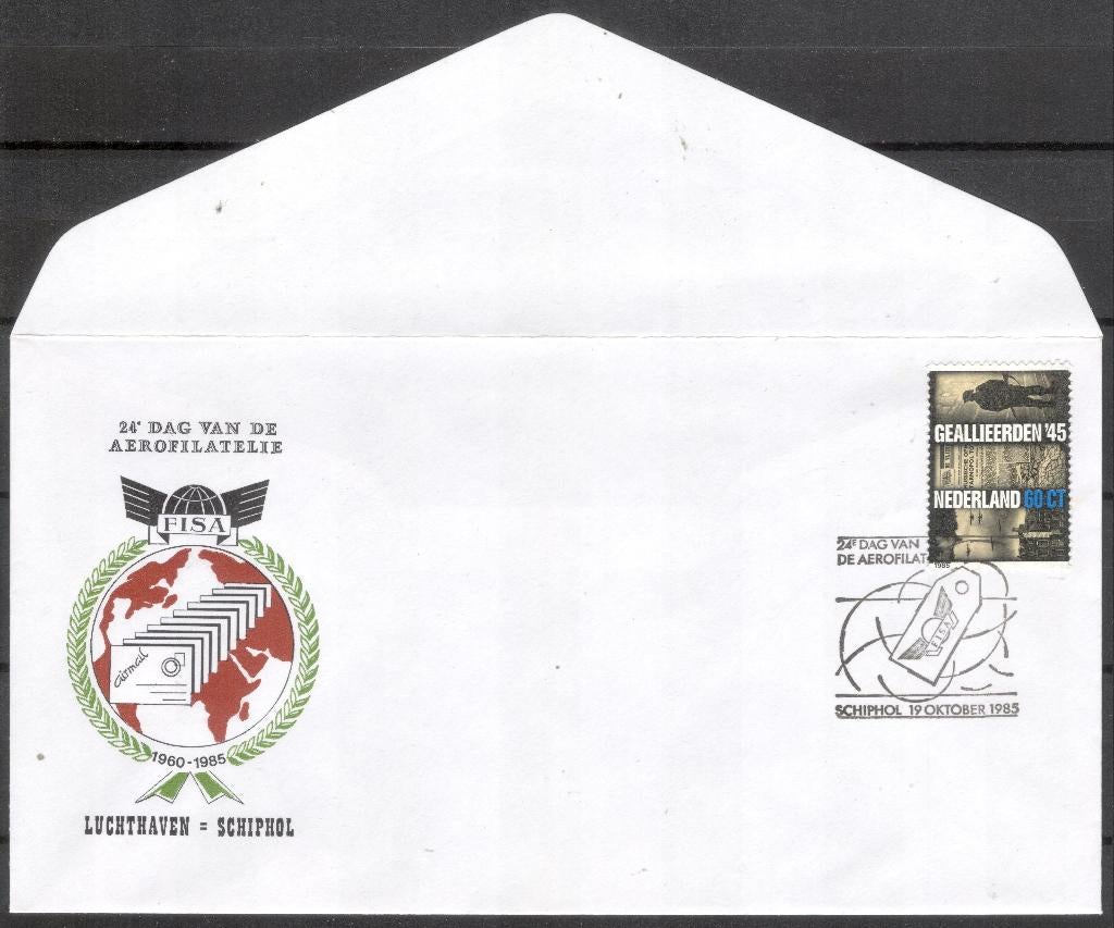 24e dag van de aerofilatelie 1985, Postzegels en Munten, Brieven en Enveloppen | Nederland, Verzenden, Envelop