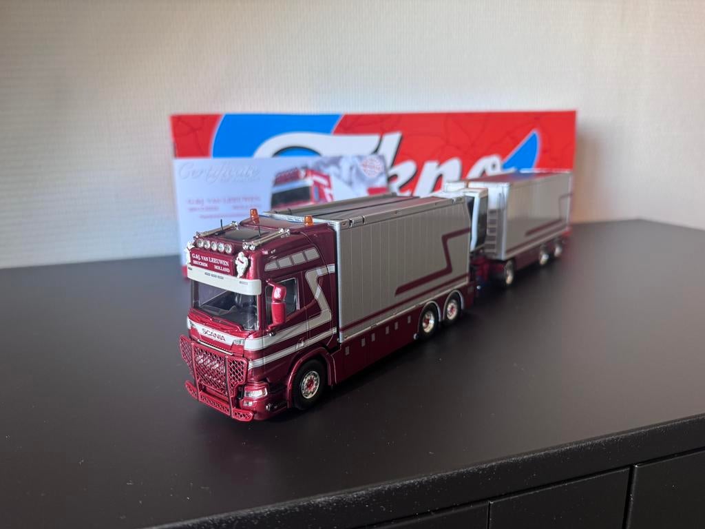 Tekno Scania R580 G&J van Leeuwen, Ophalen of Verzenden, Nieuw, Bus of Vrachtwagen, Tekno