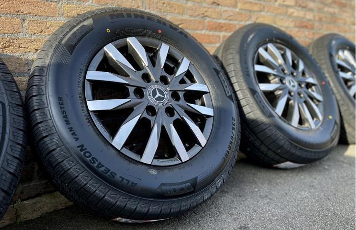 Mercedes Sprinter Crafter 16 inch verzwaard velgen antraciet, Niet ingevuld, 16 inch, Banden en Velgen, Niet ingevuld