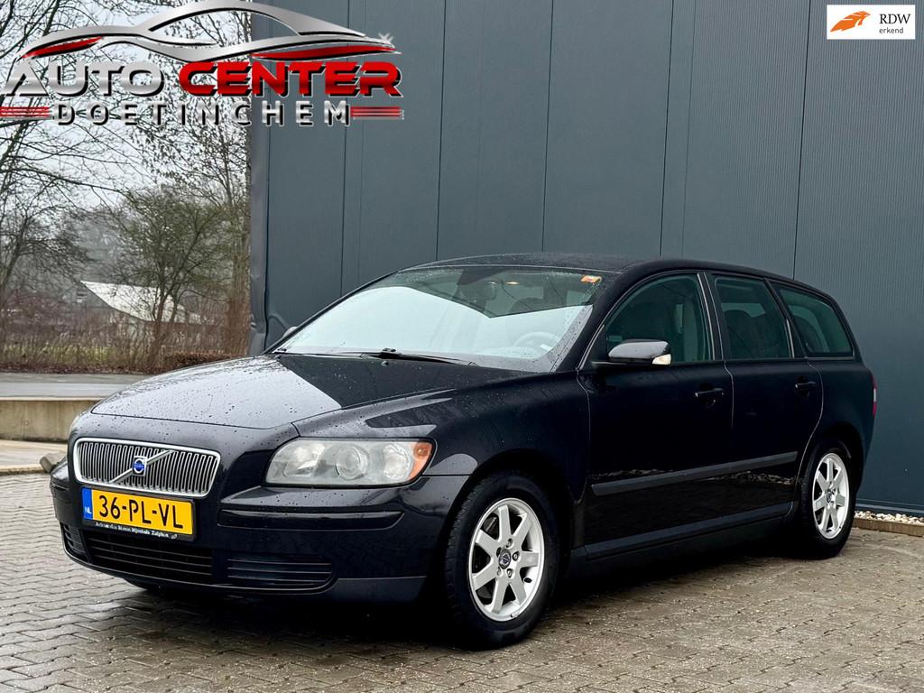 Volvo V50 1.8 Airco Trekhaak, Auto's, Volvo, Voorwielaandrijving, Gebruikt, Zwart, 4 cilinders
