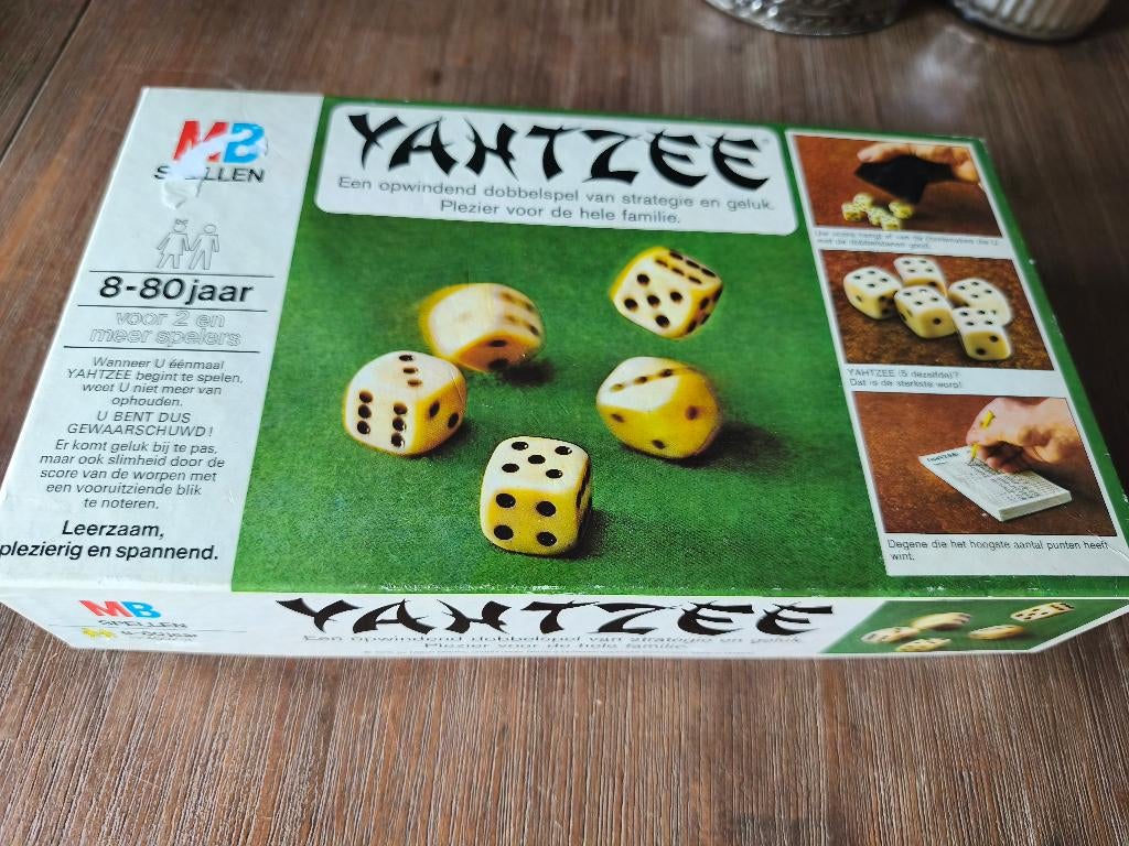 Yahtzee, Drie of vier spelers, Ophalen, Gebruikt