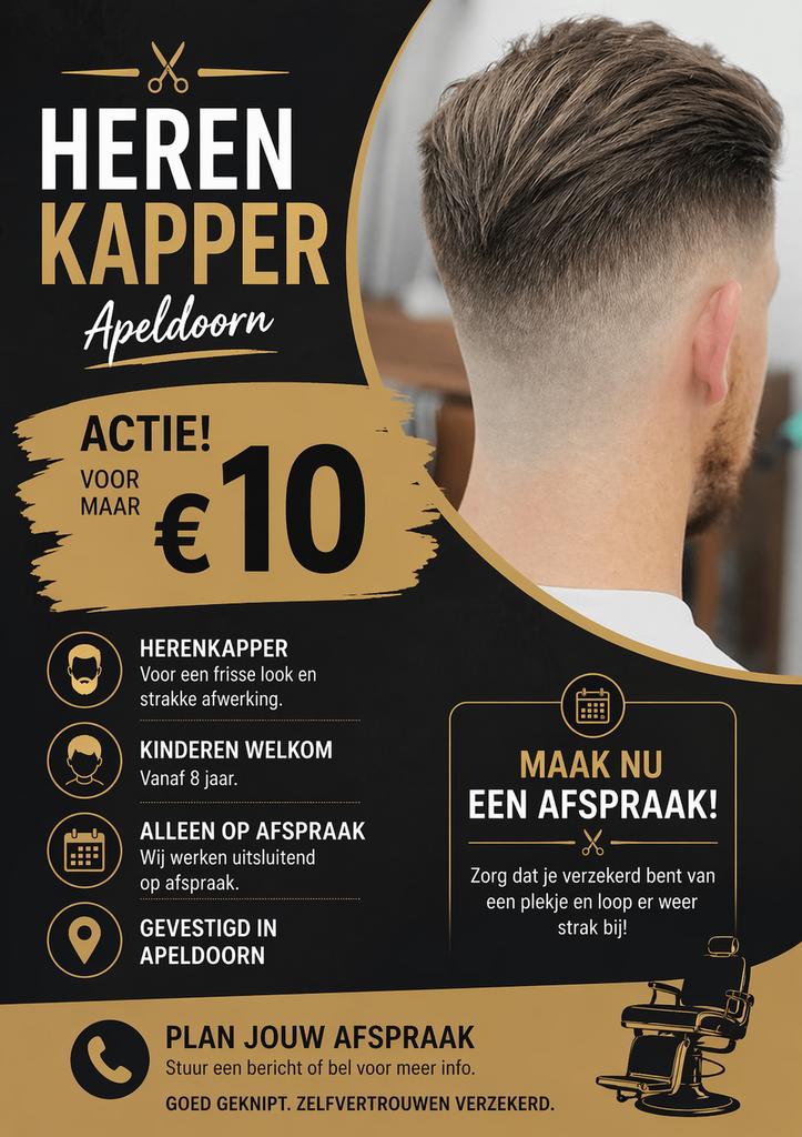 Kapper aangeboden (knippen scheren opscheren fades), Diensten en Vakmensen, Kappers en Thuiskappers, Knippen