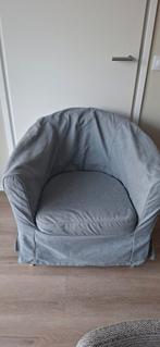 Grijze fauteuil, Ophalen of Verzenden, Zo goed als nieuw, 75 tot 100 cm, 50 tot 75 cm