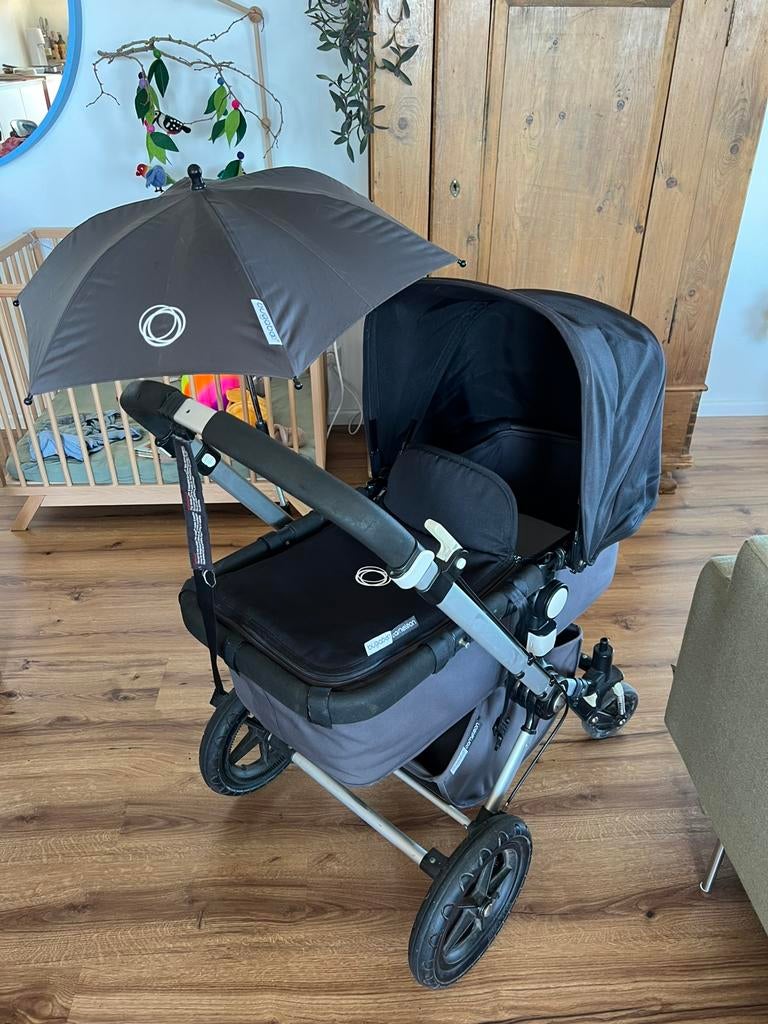 Bugaboo Cameleon 3-in-1 kinderwagen met veel accessoires, Kinderen en Baby's, Kinderwagens en Combinaties, Gebruikt, Bugaboo, Verstelbare duwstang