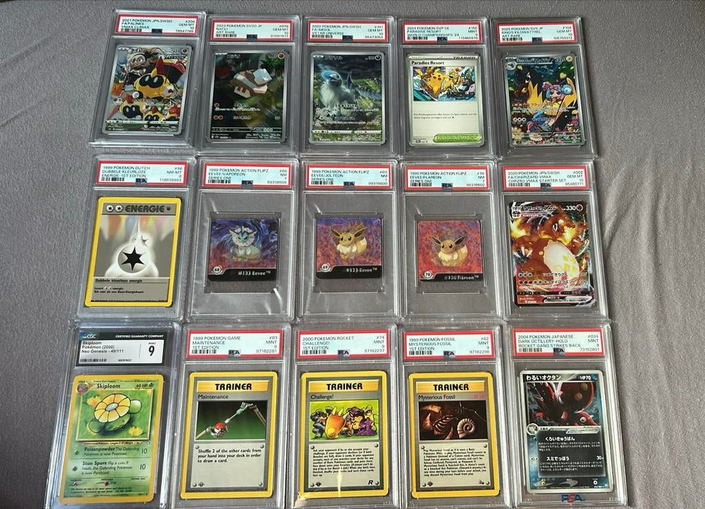 Verschillende PSA Pokémon slabs, Hobby en Vrije tijd, Verzamelkaartspellen | Pokémon, Ophalen of Verzenden, Gebruikt