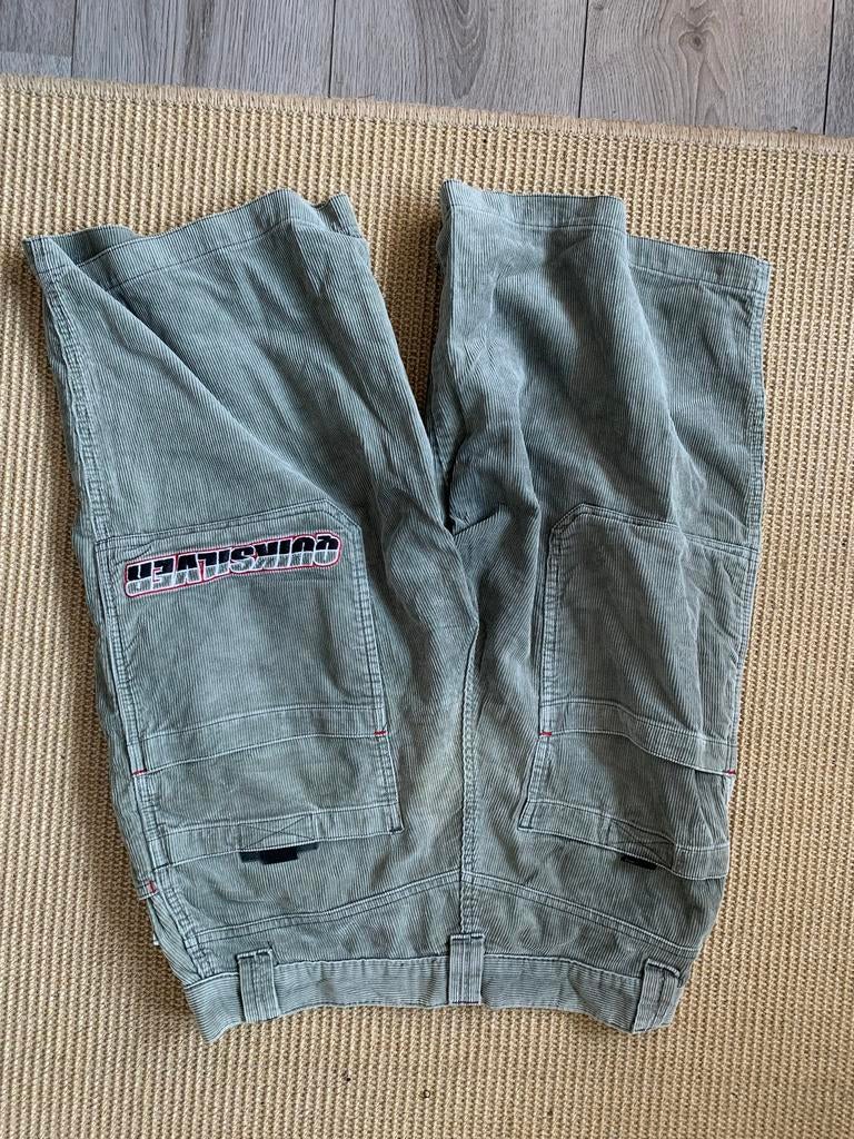 Quiksilver ribbroek shorts maat 30, Kleding | Heren, Broeken en Pantalons, Ophalen of Verzenden, Gedragen, Overige maten, Groen