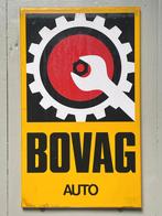 BOVAG Auto Langcat Bussum emaille reclame bord Mancave, Ophalen of Verzenden, Gebruikt, Reclamebord