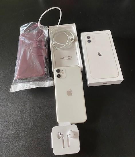 IPhone 11, wit, 64 GB, Telecommunicatie, Mobiele telefoons | Apple iPhone, Gebruikt, 64 GB, Zonder abonnement, Zonder simlock
