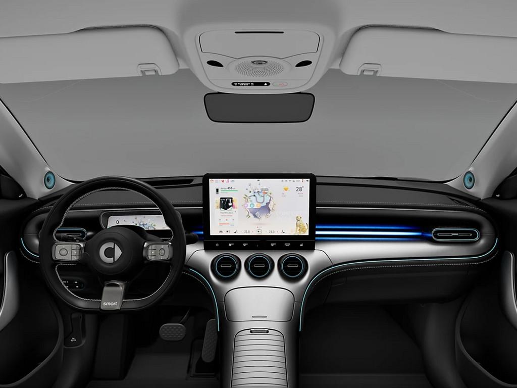 smart #3 Premium 66 kWh, Auto's, Smart, Automaat, Achterwielaandrijving, Zwart, Leder