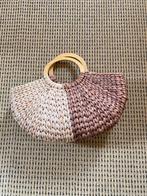 Rieten tas, Ophalen of Verzenden, Zo goed als nieuw, Zwart