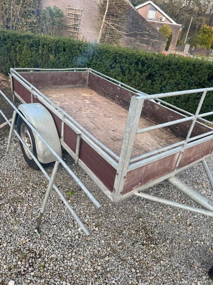 Aanhanger 115 x 215 cm gegalvaniseerd, Auto diversen, Aanhangers en Bagagewagens, Zo goed als nieuw, Ophalen