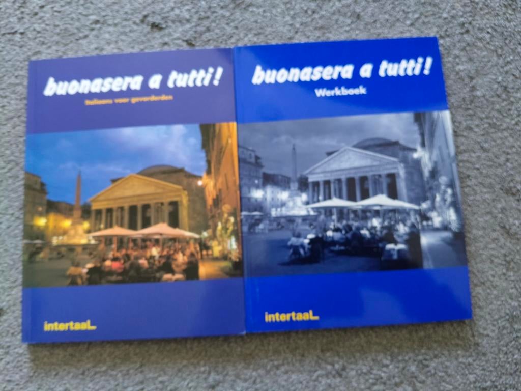 Buonasera a tutti! Italiaans voor gevorderden + Werkboek, Non-fictie, Ophalen of Verzenden, Zo goed als nieuw, Italiaans, Nederlands