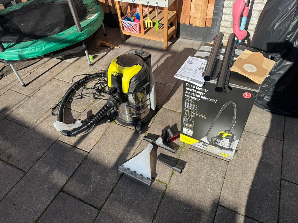 Parkside tapijt en meubel reiniger / extractor 1600 W, Doe-het-zelf en Verbouw, Reinigingsmachines, Ophalen, Gebruikt