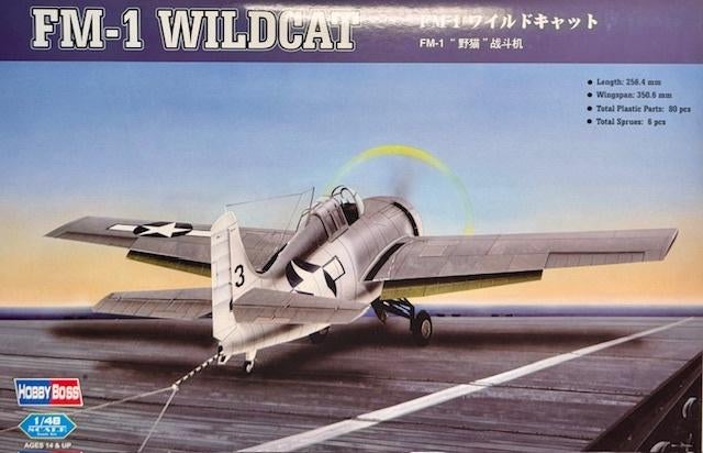 Coelianmodels, Hobby Boss 80329, FM-1 Wildcat, 1/48, € 15,99, Overige merken, Nieuw, Ophalen of Verzenden, Groter dan 1:72