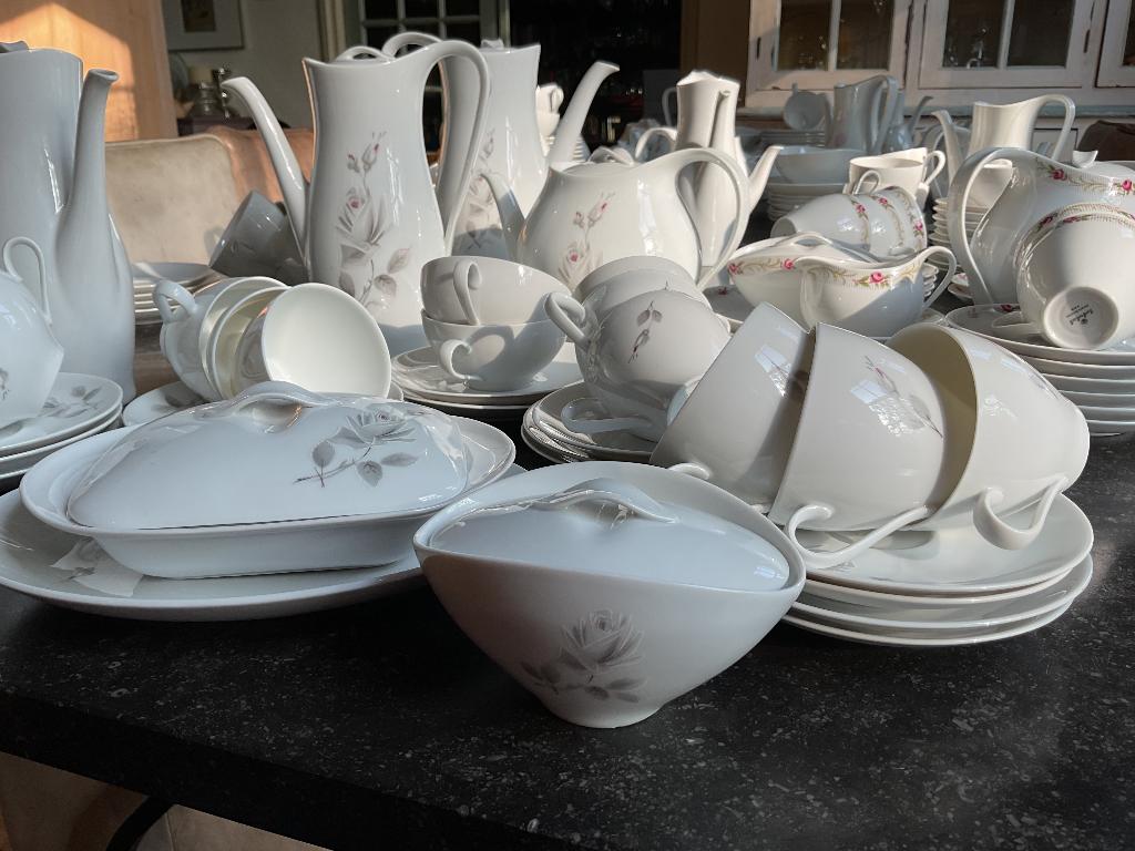 Eschenbach Larissa ADC Copier servies Midnight Rose, Antiek en Kunst, Ophalen