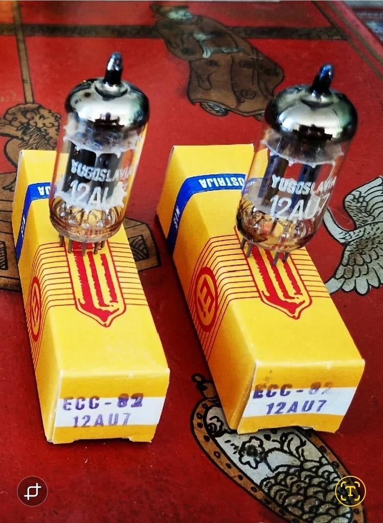 2st.
Ei  ECC82 - 12AU7 Yugoslavia 1960's NOS Pre-Amp buizen., Ophalen, Buis of Buizen