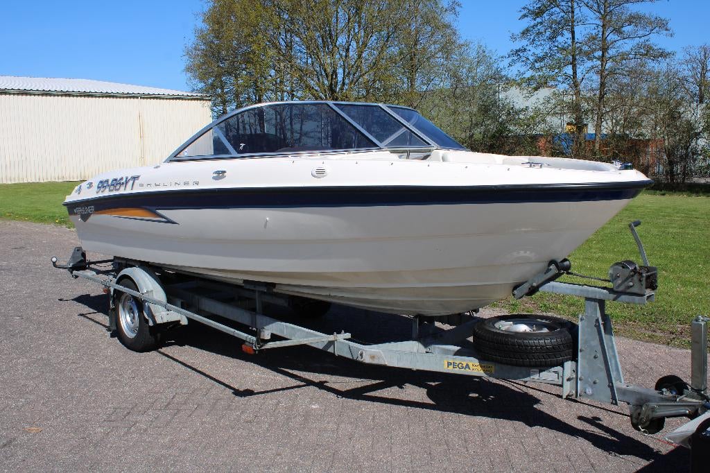 Bayliner 185BR 3.0 Mercury 140pk Open punt inclusief trailer, Watersport en Boten, Speedboten, Ophalen, Binnenboordmotor, 6 meter of meer