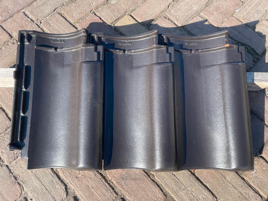 Monier Renova Zwart engobe – NIEUW – €1,50 p/st DLV!!, Ophalen, Steen of Klei, Zwart, Nieuw