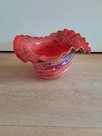 Mooie rode schaal., Ophalen of Verzenden, Zo goed als nieuw, Overige materialen, Minder dan 25 cm