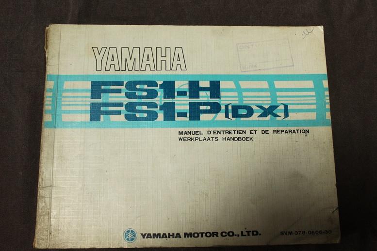 Yamaha FS1-H FS1-P 1973 werkplaatsboek manuel d'entretien, Ophalen of Verzenden, Gebruikt