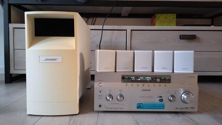 Bose Acoustimass 6 III 5.1 Dolby Surround + Sony receiver., Audio, Tv en Foto, Radio's, Zo goed als nieuw, Ophalen
