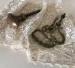 Frans koperen meubelbeslag grepen, deurknop en ladegreep, Ophalen of Verzenden