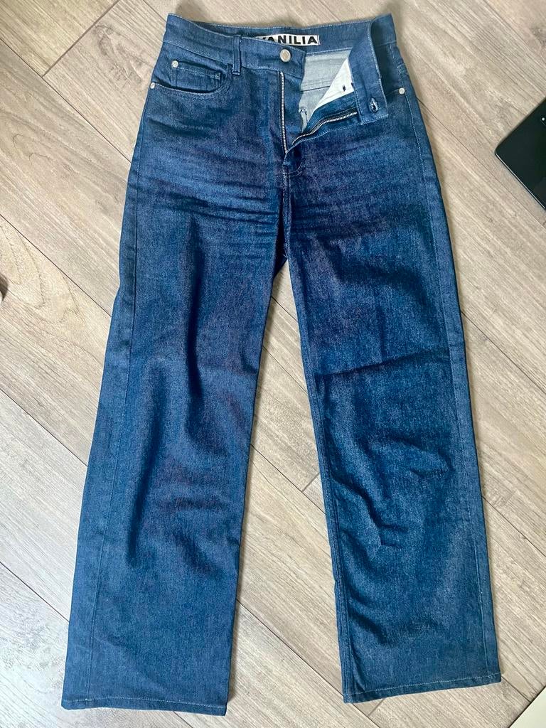 Vanilia spijkerbroek, Ophalen of Verzenden, Gedragen, Blauw, Overige jeansmaten