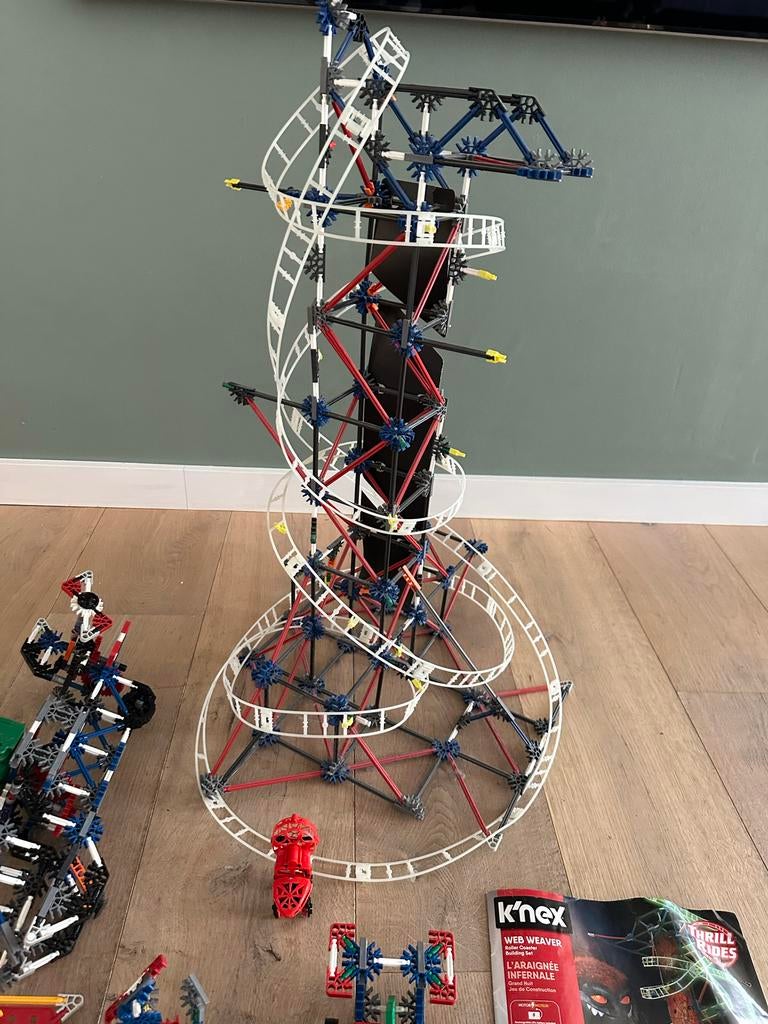 Grote partij K'NEX met achtbaan en extra onderdelen, Ophalen of Verzenden, Gebruikt, Jongen of Meisje