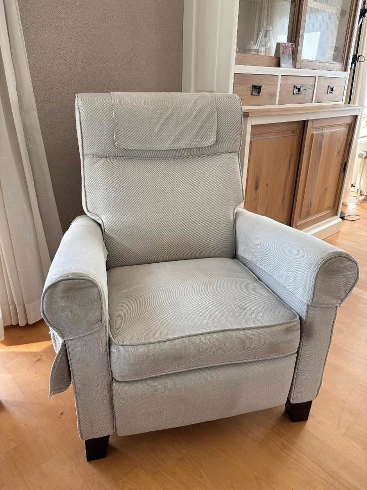 Fauteuil - Relax - Ikea, Huis en Inrichting, Fauteuils, Gebruikt, Hout, Stof, 75 tot 100 cm, 75 tot 100 cm, Ophalen