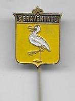 DEN HAAG OOIEVAAR WAPEN LOGO SPELD, Ophalen of Verzenden, Gebruikt, Stad of Land, Speldje of Pin