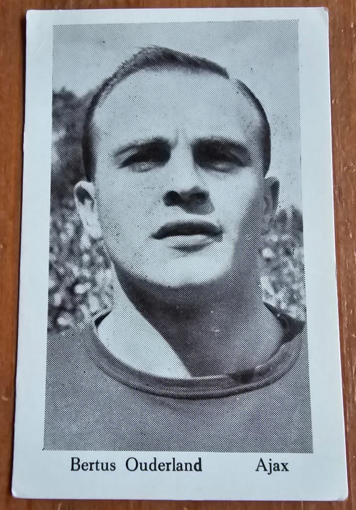 1963 Monty (pre panini) Ouderland Ajax Kaart Ongebruikt!, Hobby en Vrije tijd, Stickers en Plaatjes, Verzenden, Zo goed als nieuw