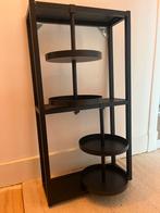 Ikea ENHET zwart metalen wandkast met 2 draaiplateaus, Ophalen, Zo goed als nieuw