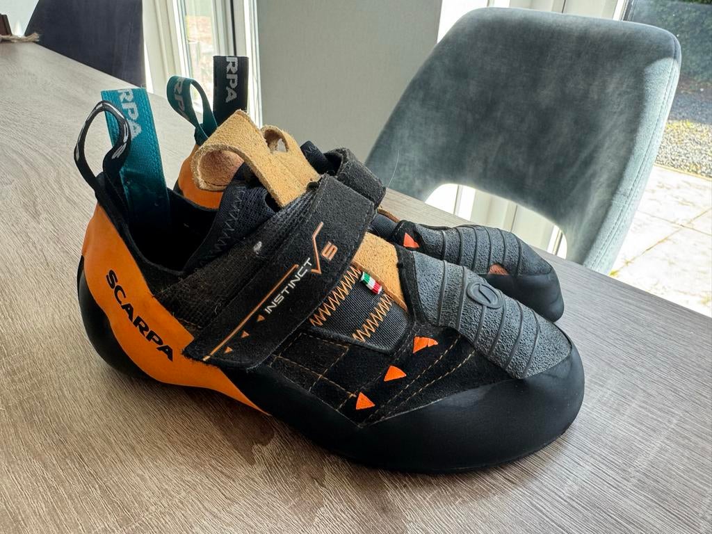 Scarpa Instinct VS klimschoenen - Maat 40,5, Sport en Fitness, Klimsport, Ophalen of Verzenden, Gebruikt, Klimsportschoenen