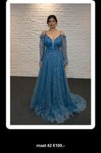 Prachtige blauwe galajurk - Maat 42, Ophalen, Galajurk, Blauw, Maat 42/44 (L)