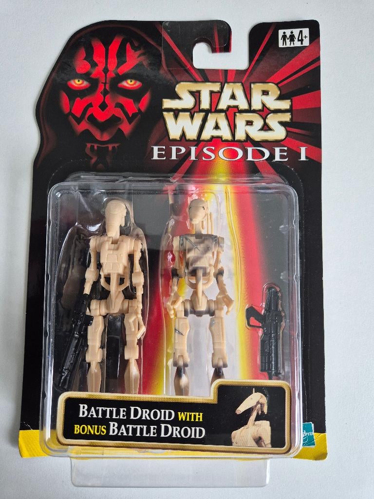 Star Wars EP1 Battle Droid Slashed + Bonus Battle Droid, Ophalen of Verzenden, Nieuw, Actiefiguurtje
