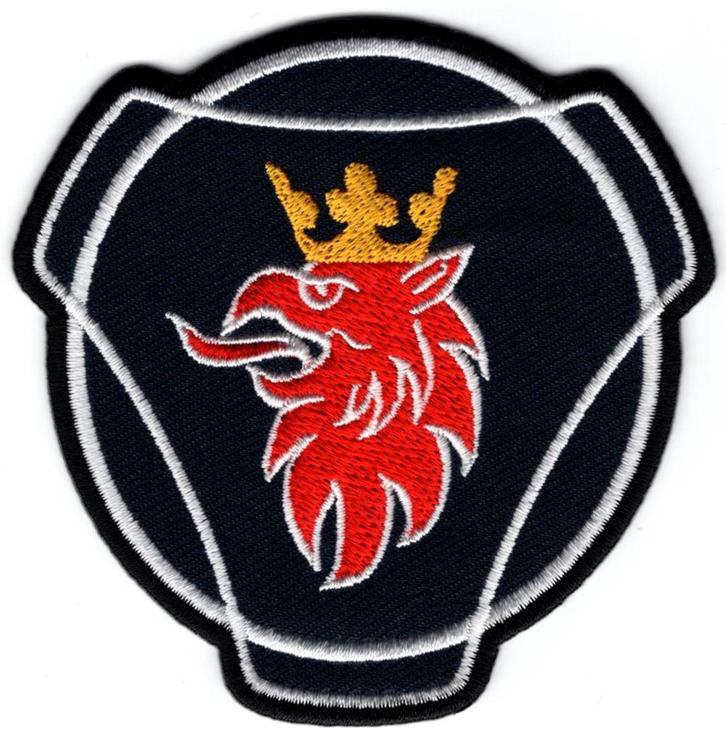 Scania stoffen opstrijk patch embleem #2, Verzamelen, Automerken, Motoren en Formule 1, Nieuw, Auto's, Ophalen of Verzenden