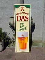 Emaille reclame bord HOUGAERDSE DAS Bier Cafe Horeca Mancave, Ophalen, Gebruikt, Reclamebord