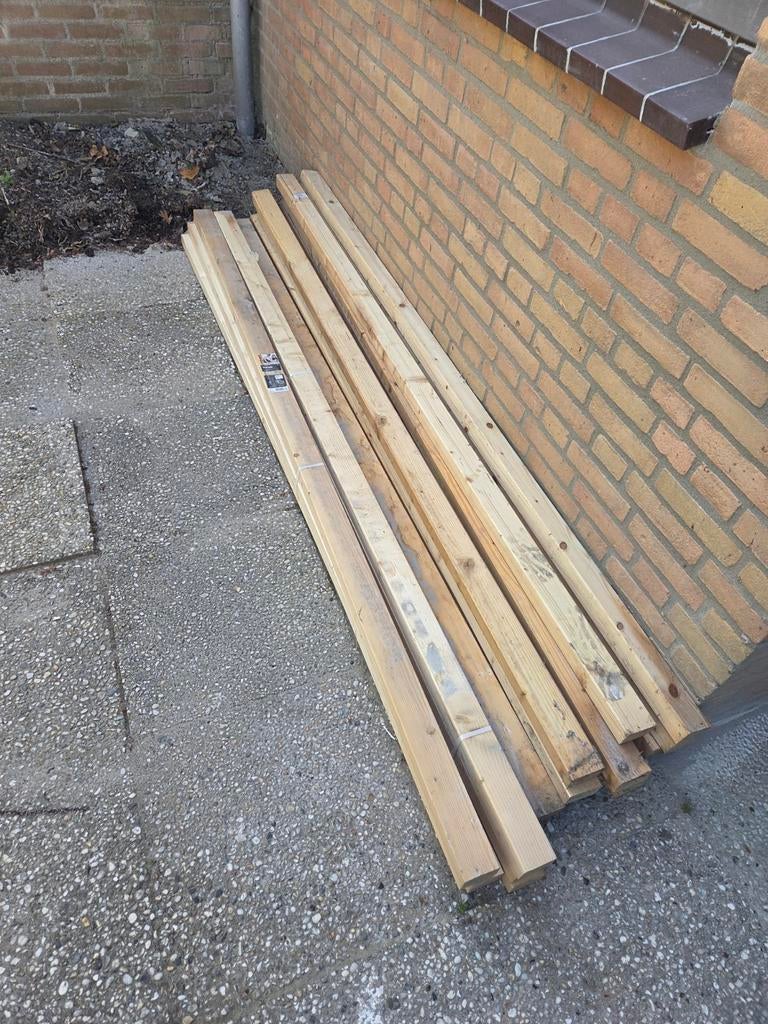 Vuren balken 5x10 cm, Ophalen, Nieuw, Balk, Vuren