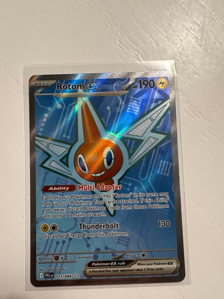 Rotom ex - Pokémonkaart, Verzamelen, Poppetjes en Figuurtjes, Ophalen of Verzenden, Zo goed als nieuw