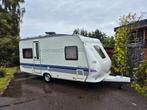 Hobby 460 UFE bouwjaar 2008 met mover en voortent, Caravans en Kamperen, Caravans, Vast bed, Rondzit, Hobby, Ringverwarming