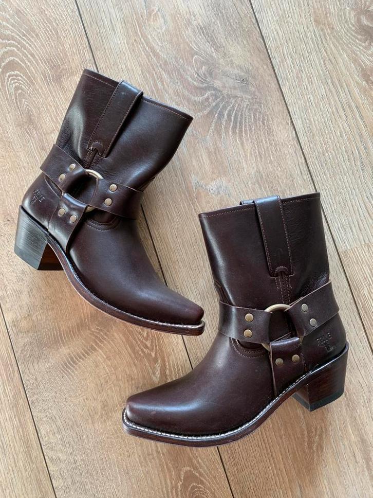 Frye bikerboots 36 37 western boots bohemian enkellaarsjes, Kleding | Dames, Schoenen, Nieuw, Lage of Enkellaarzen, Bruin, Ophalen of Verzenden