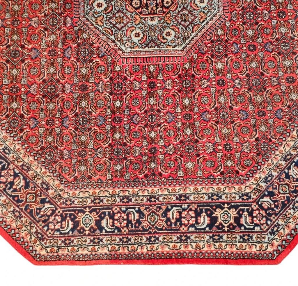 Handgeknoopt oosters wol Bidjar tapijt achthoekig 240x240cm, Crème, Gebruikt, Onbekend, 200 cm of meer