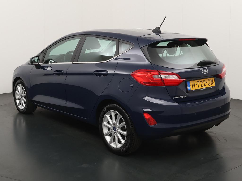 Ford Fiesta Titanium EcoBoost 100 pk AKTIE | AUTOMAAT | Crui, Blauw, 620 kg, 49 €/maand, Origineel Nederlands
