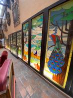 glas in lood ramen uit verzameling, Ophalen, Gebruikt, Minder dan 80 cm, Minder dan 80 cm